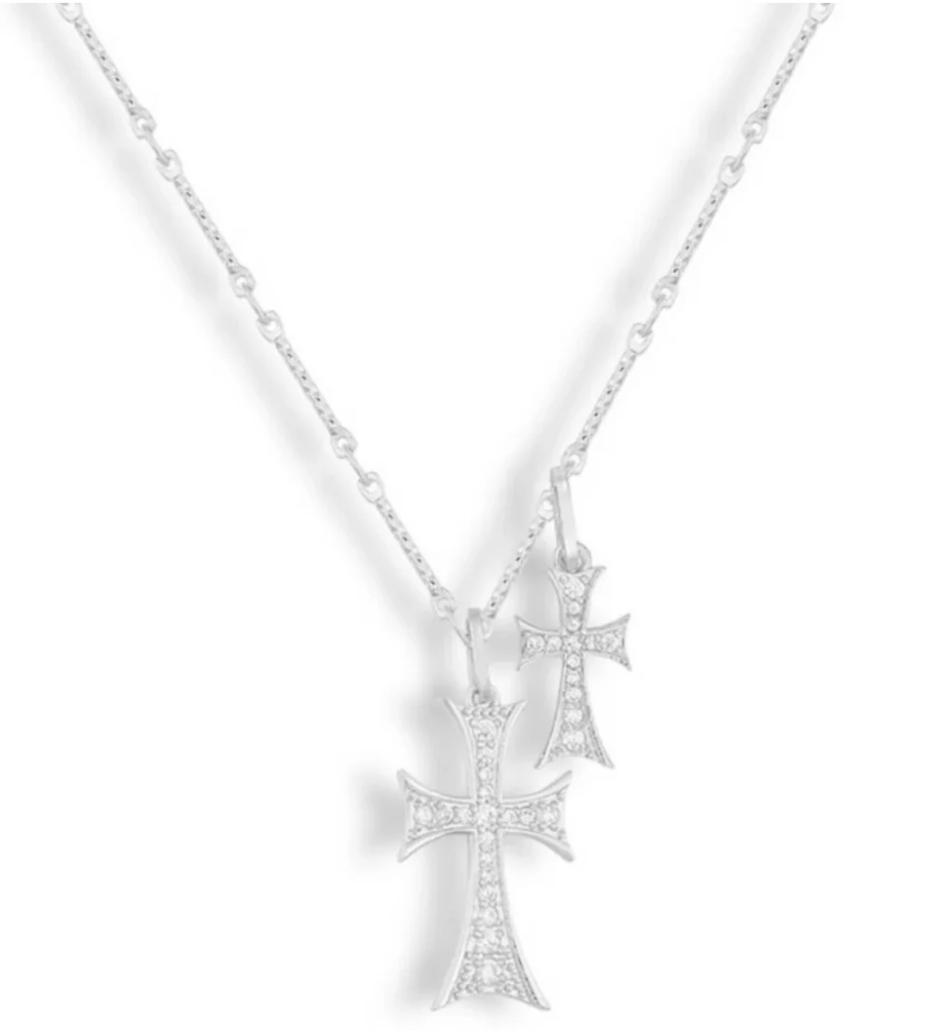 CloveLux™ Double Cross Necklace